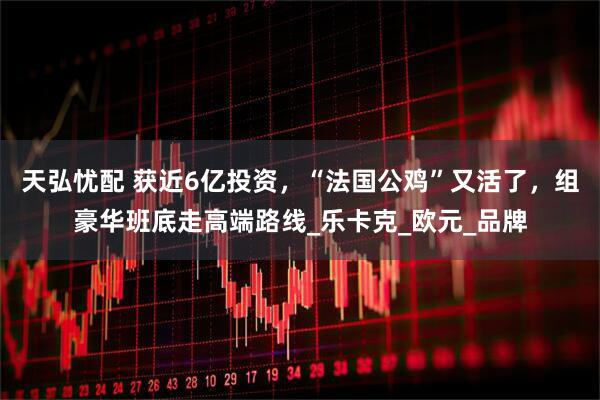 天弘忧配 获近6亿投资，“法国公鸡”又活了，组豪华班底走高端路线_乐卡克_欧元_品牌
